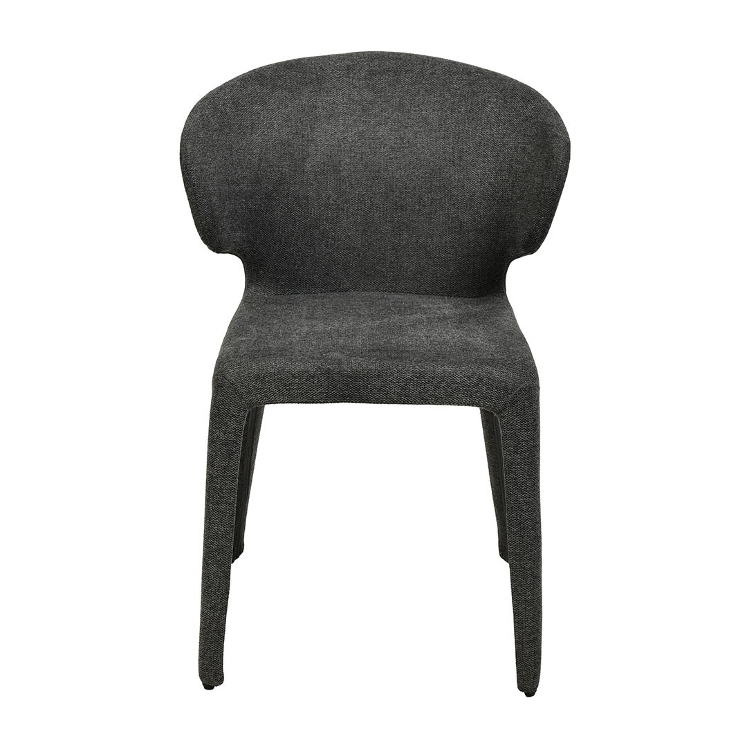 Fabric Verona Dining Chair - Charcoal Grey (Set of 2)