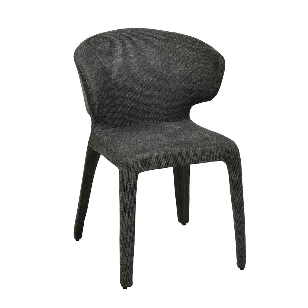 Fabric Verona Dining Chair - Charcoal Grey (Set of 2)