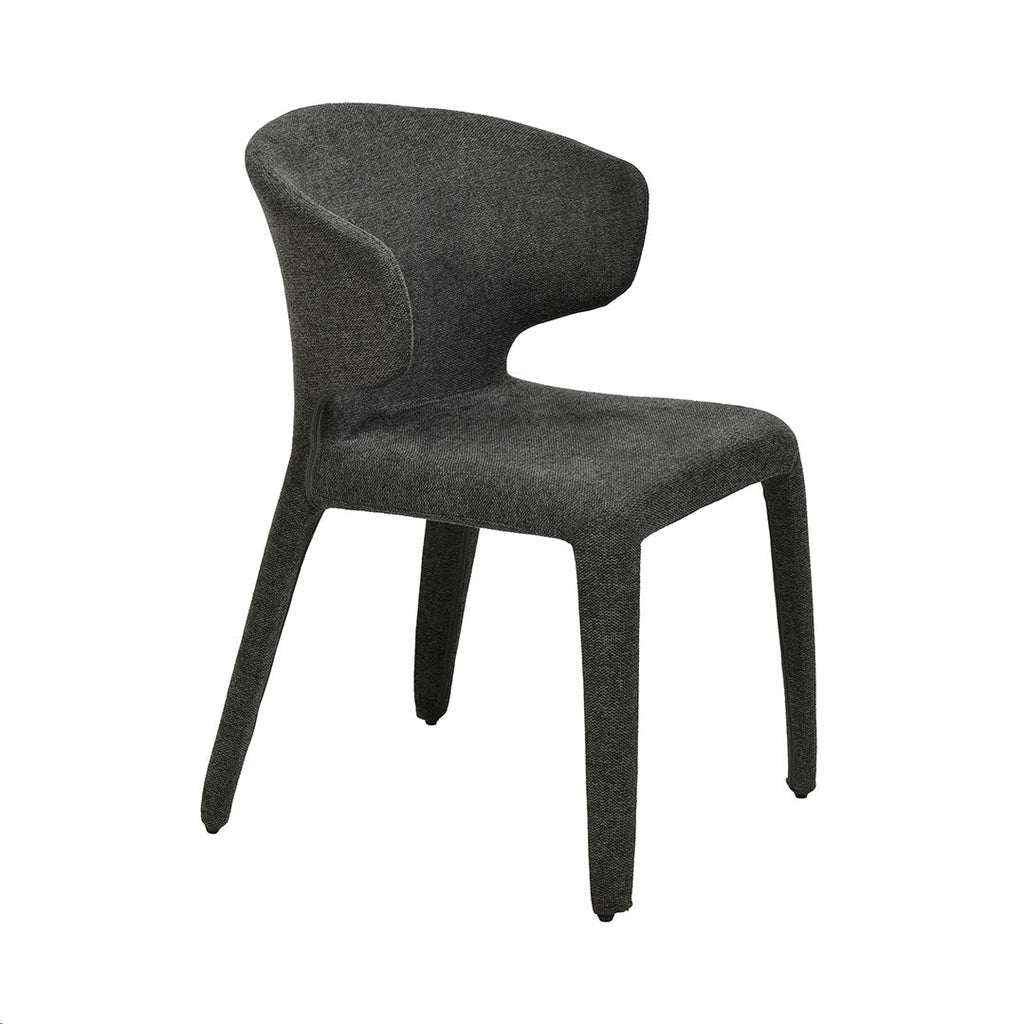 Fabric Verona Dining Chair - Charcoal Grey (Set of 2)