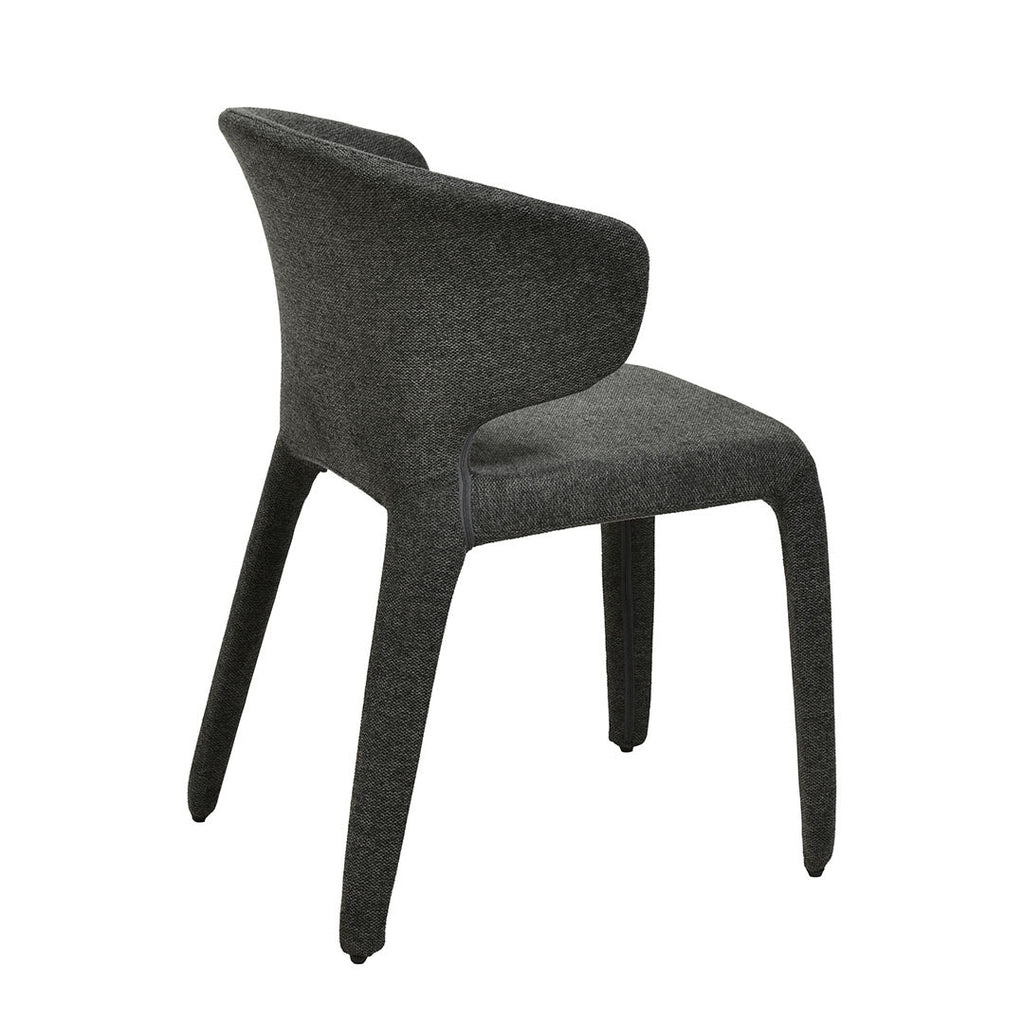 Fabric Verona Dining Chair - Charcoal Grey (Set of 2)