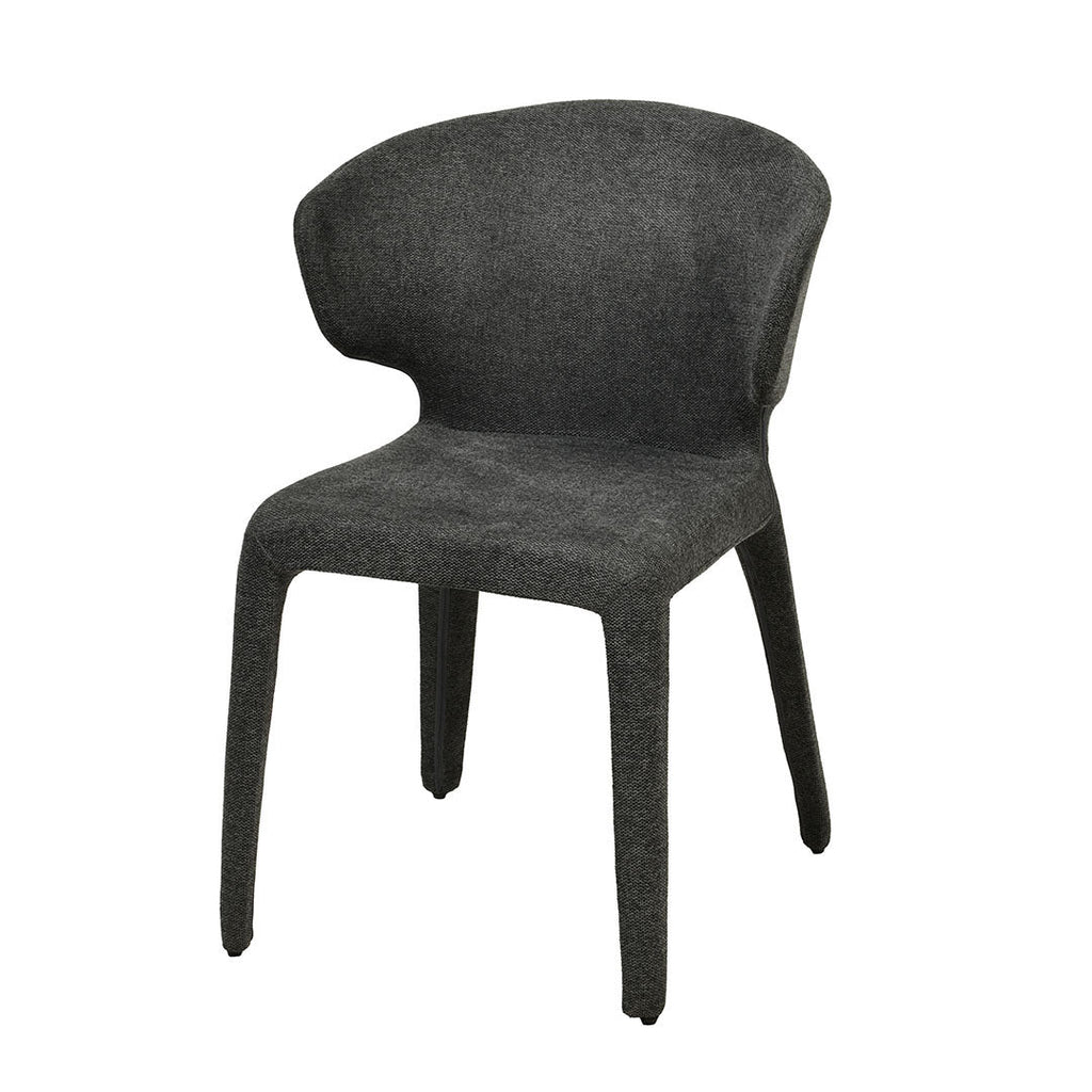 Fabric Verona Dining Chair - Charcoal Grey (Set of 2)