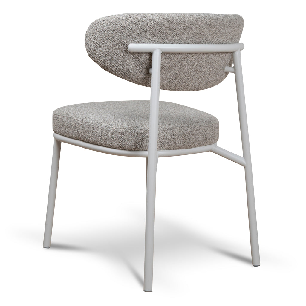 White Verona Dining Chair - Clay Grey (Set of 2)