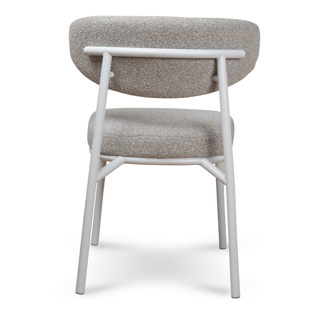 White Verona Dining Chair - Clay Grey (Set of 2)