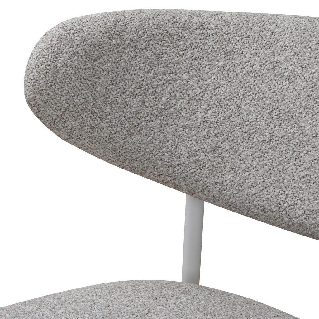 White Verona Dining Chair - Clay Grey (Set of 2)