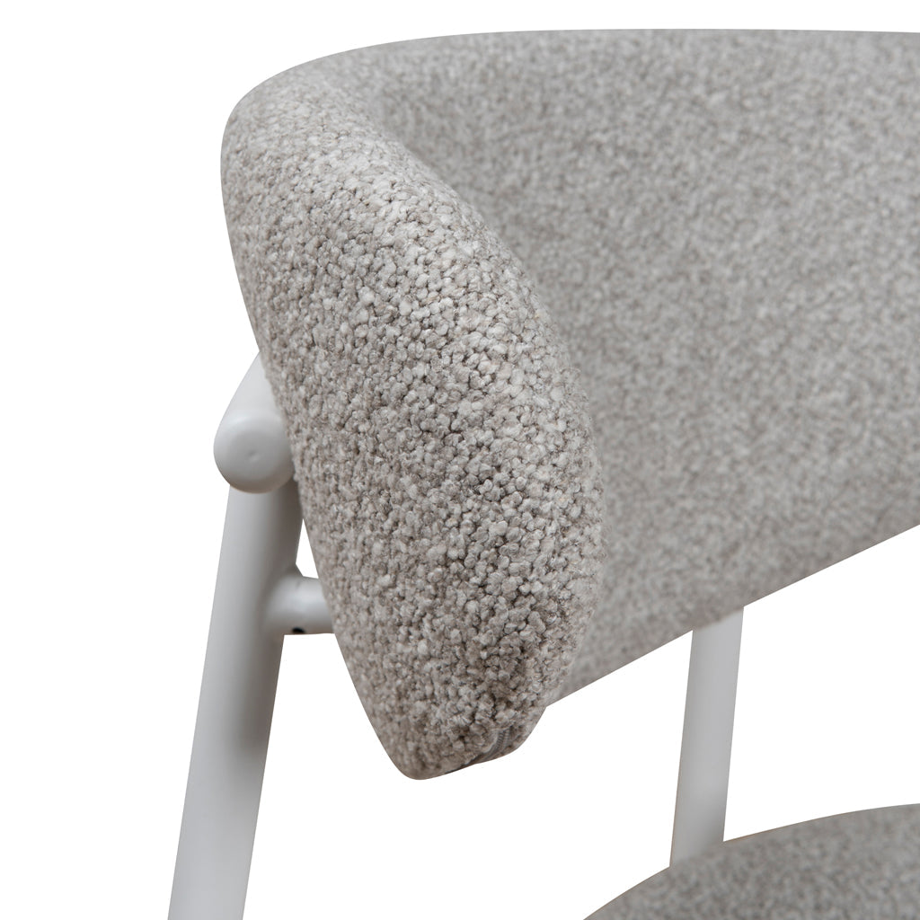 White Verona Dining Chair - Clay Grey (Set of 2)