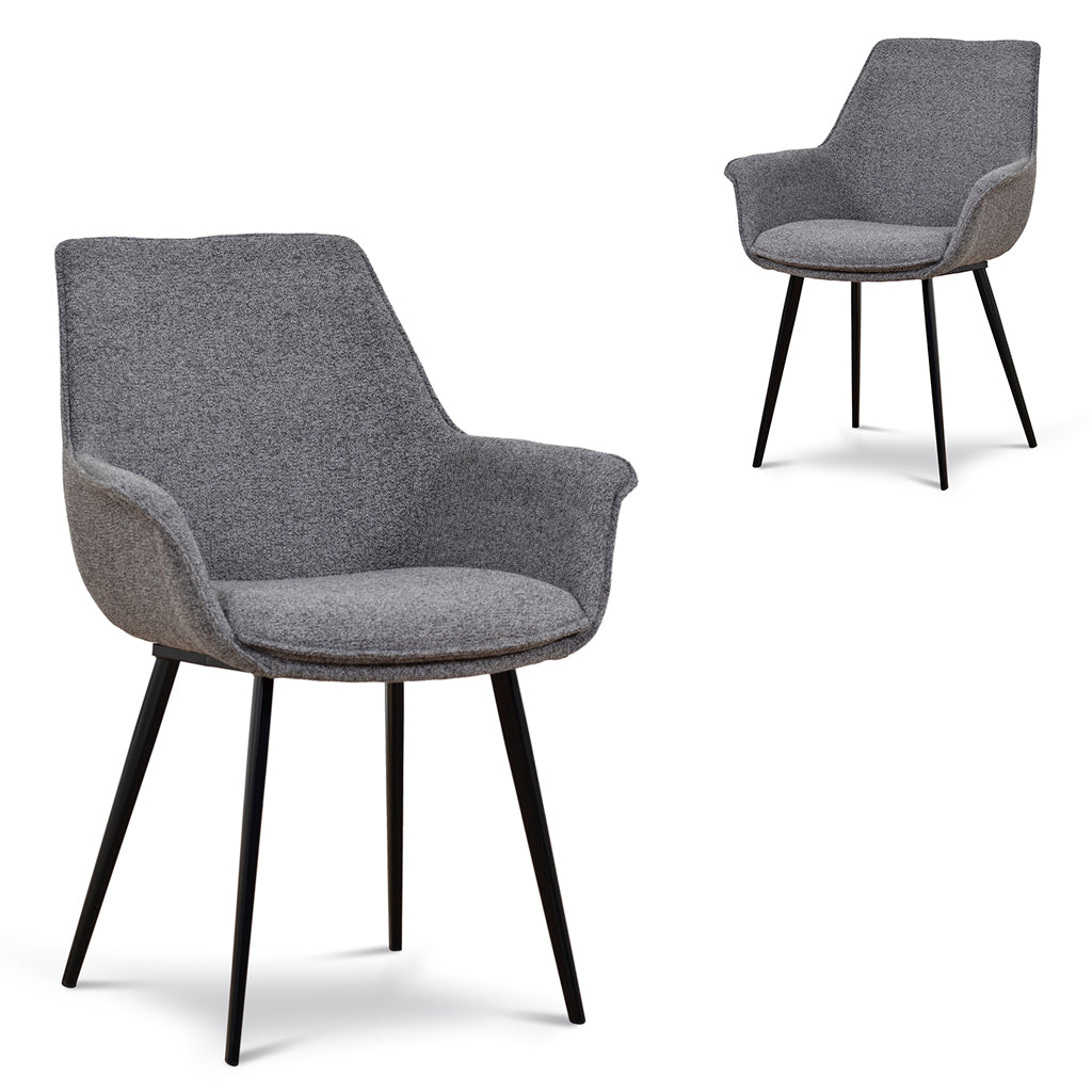 Verona Dining Chair - Spec Charcoal (Set of 2)