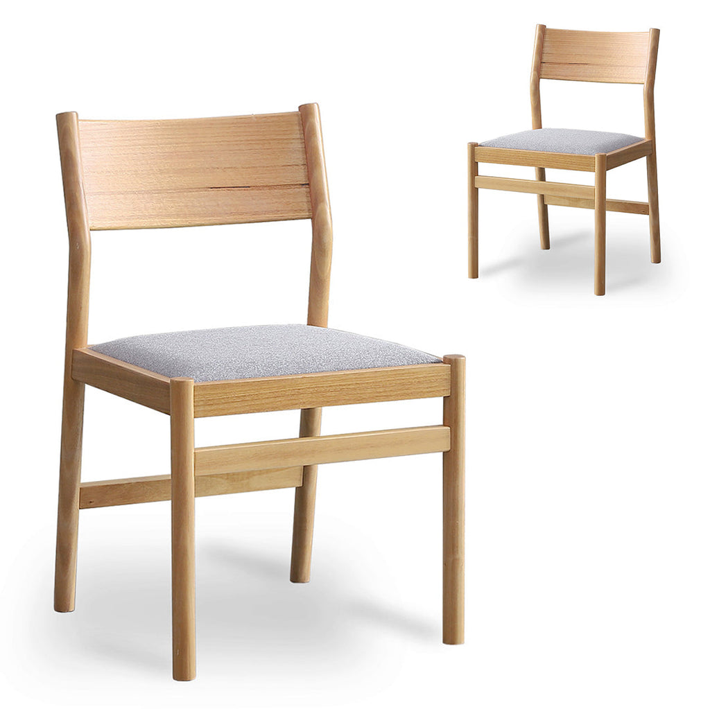 Mirit Natural Verona Dining Chair - Moon Grey (Set of 2)