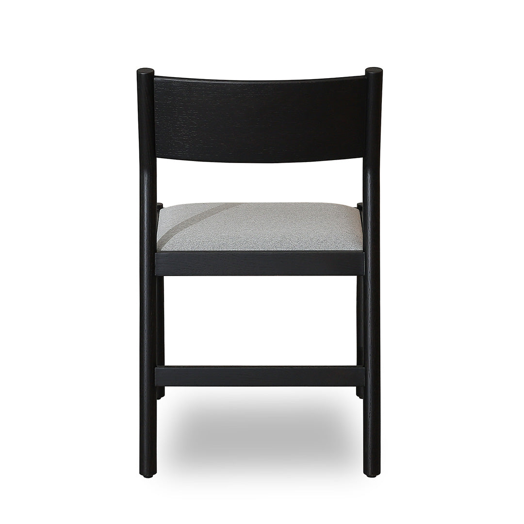 Mirit Black Verona Dining Chair - Moon Grey (Set of 2)