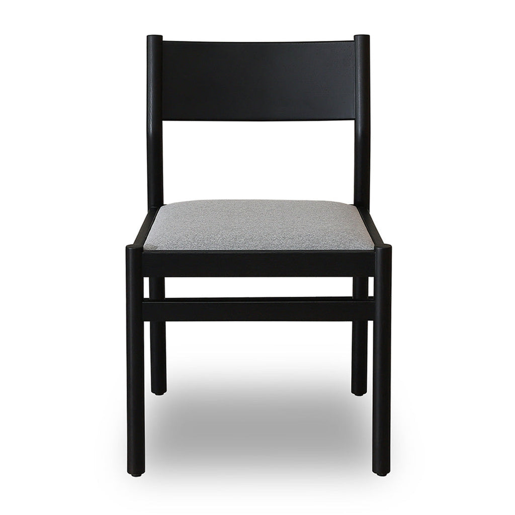 Mirit Black Verona Dining Chair - Moon Grey (Set of 2)