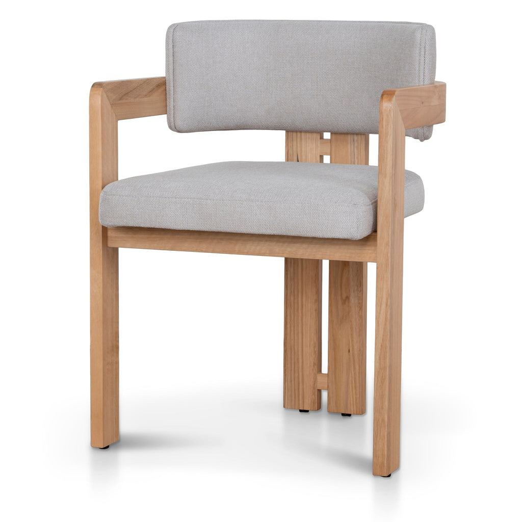 Natural Ash Verona Dining Chair - Stone Beige (Set of 2)