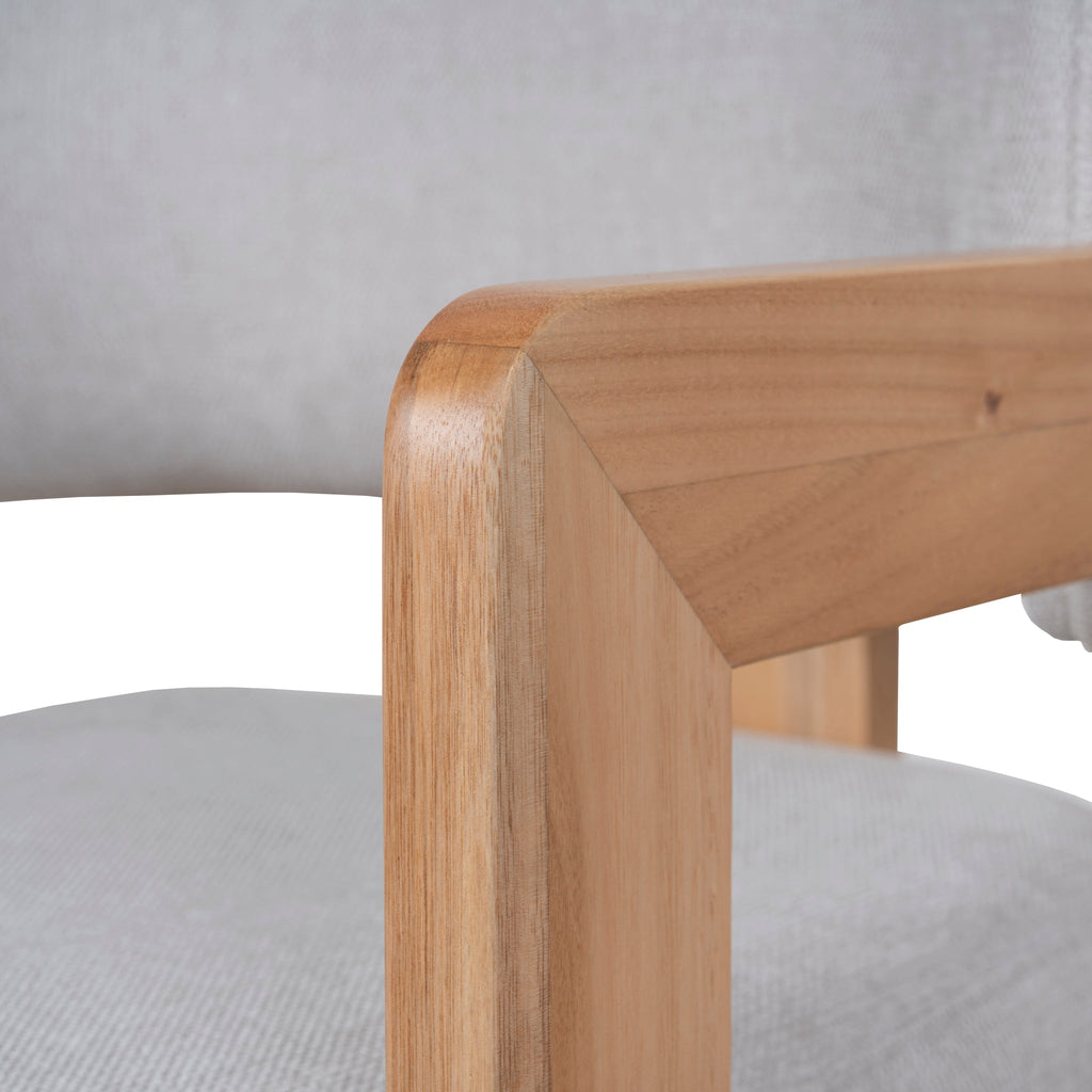 Natural Ash Verona Dining Chair - Stone Beige (Set of 2)