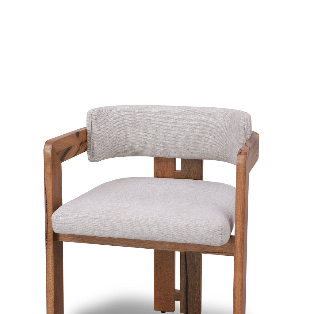 Natural Marri Verona Dining Chair - Stone Beige (Set of 2)