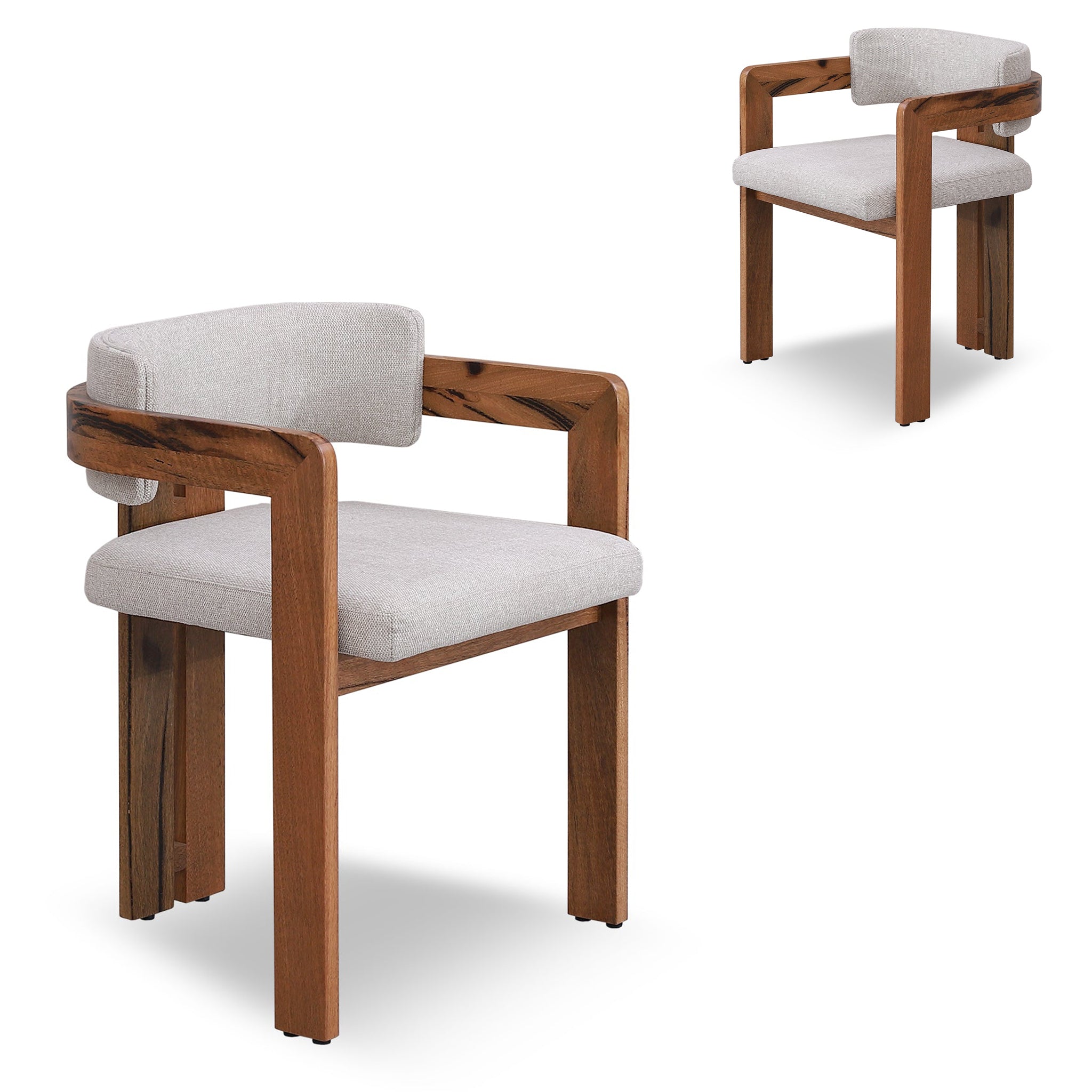 Natural Marri Verona Dining Chair - Stone Beige (Set of 2)
