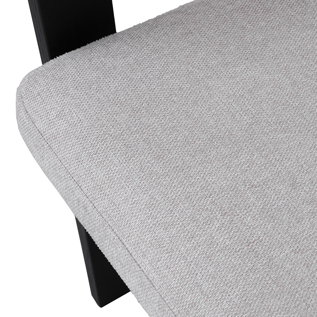 Black Verona Dining Chair - Stone Beige (Set of 2)