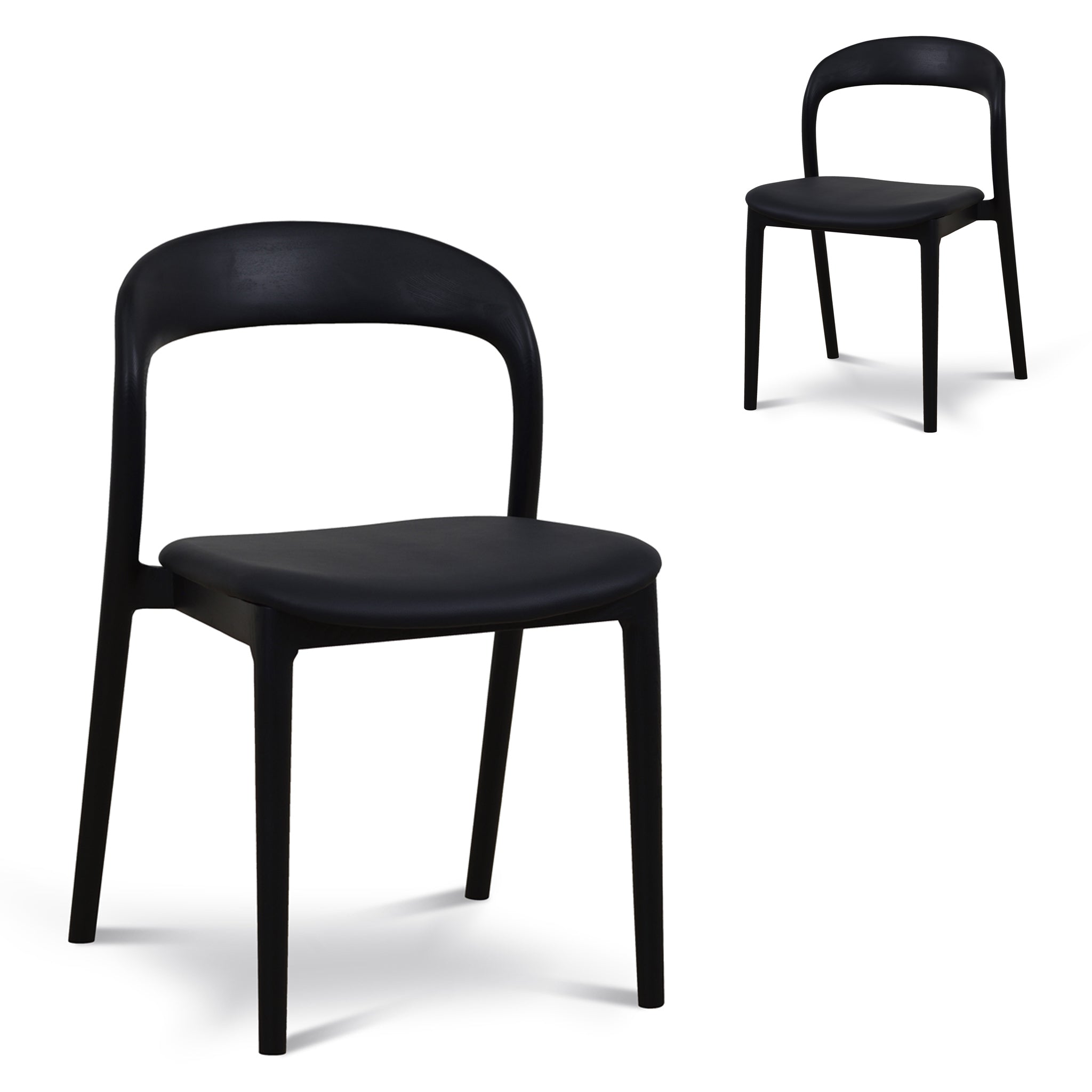 Verona Dining Chair - Full Black (Set of 2)