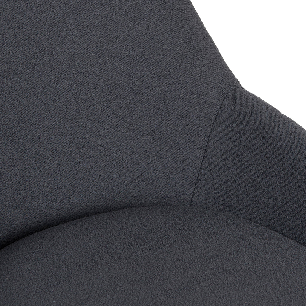 Fabric Verona Dining Chair - Charcoal