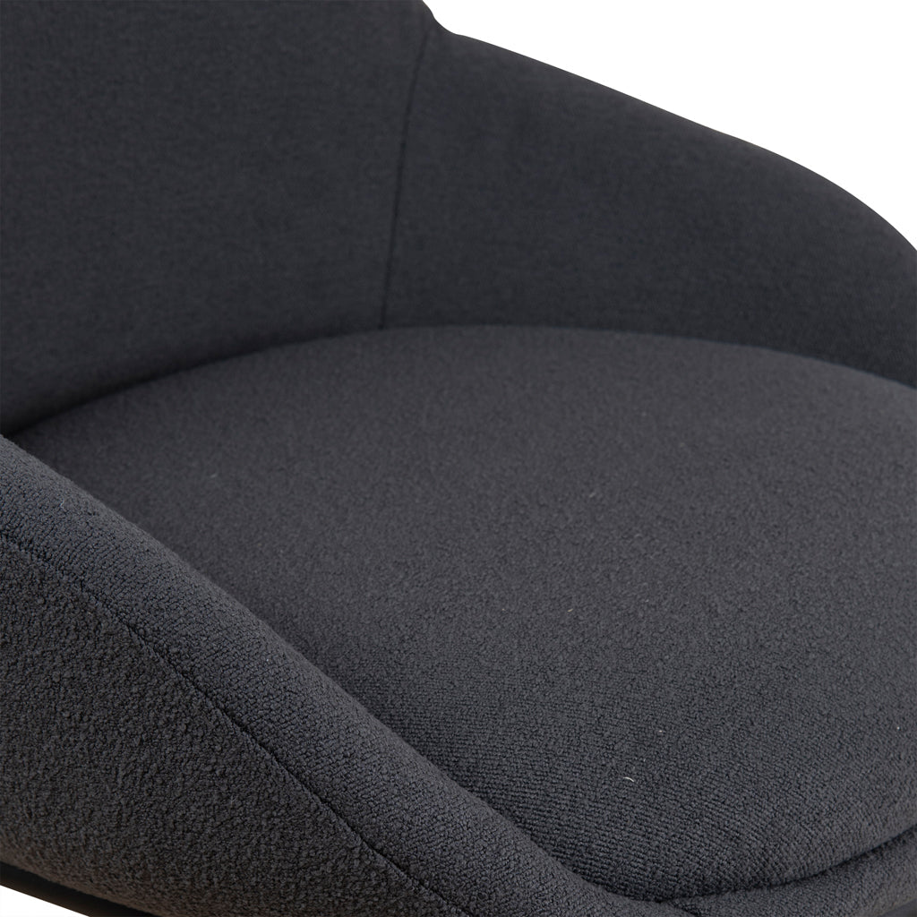 Fabric Verona Dining Chair - Charcoal