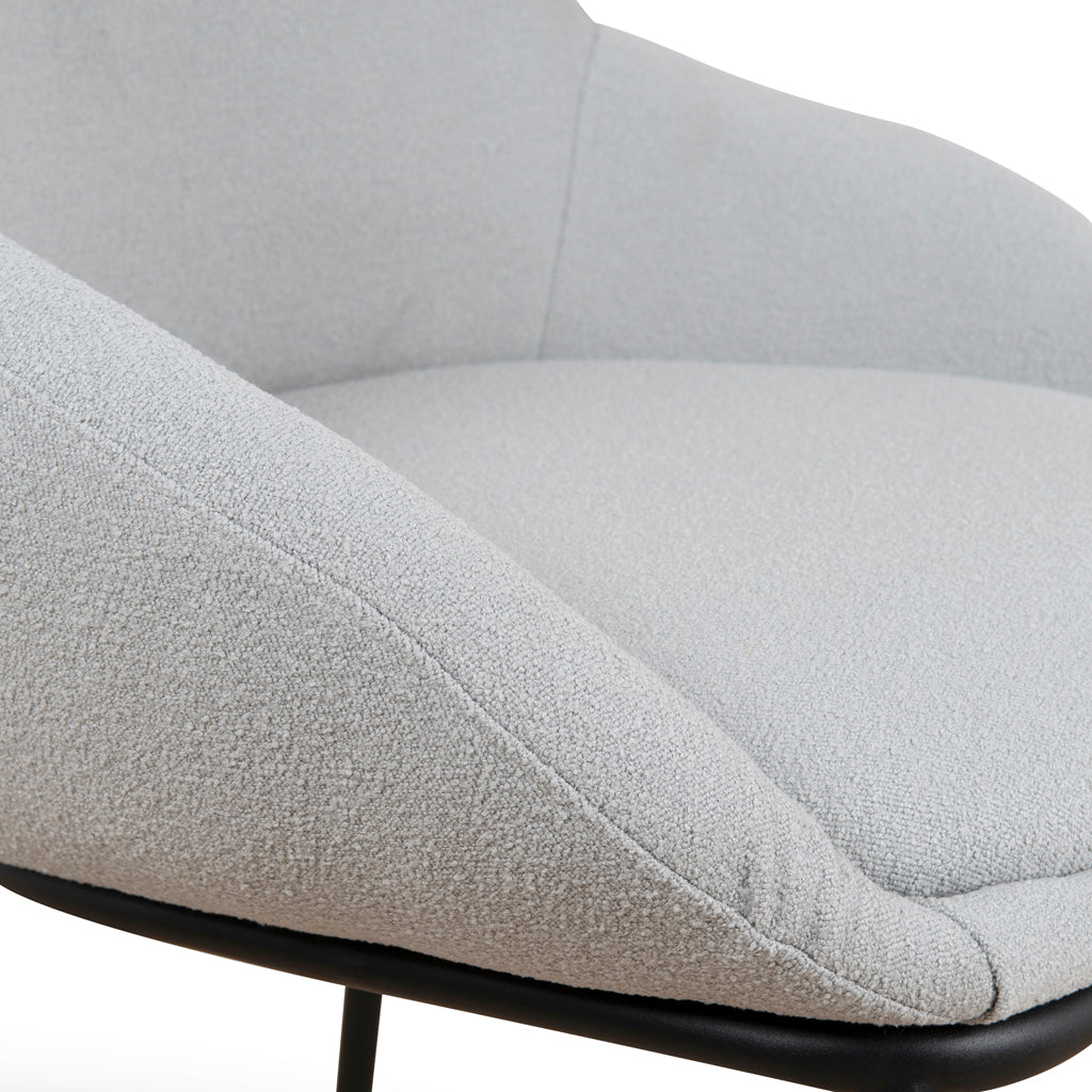 Fabric Verona Dining Chair - Pale Grey