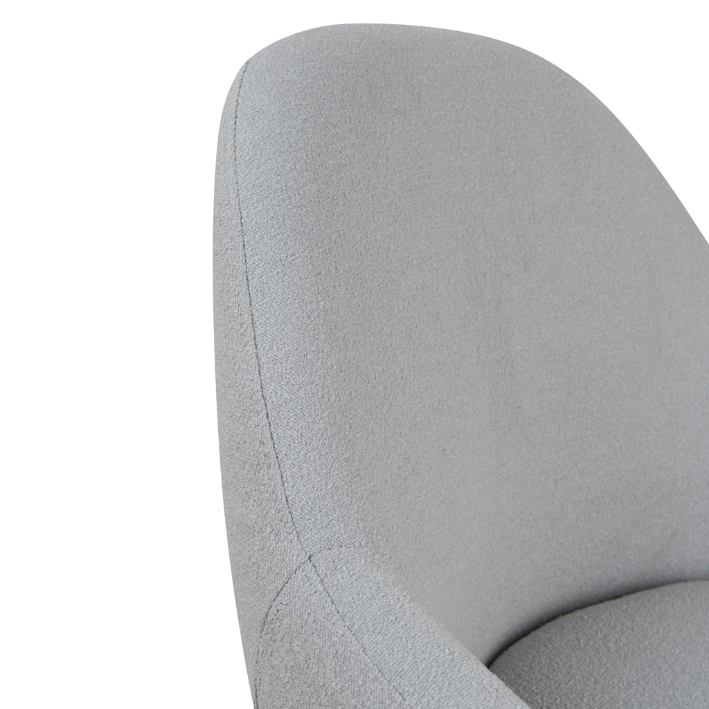 Fabric Verona Dining Chair - Pale Grey
