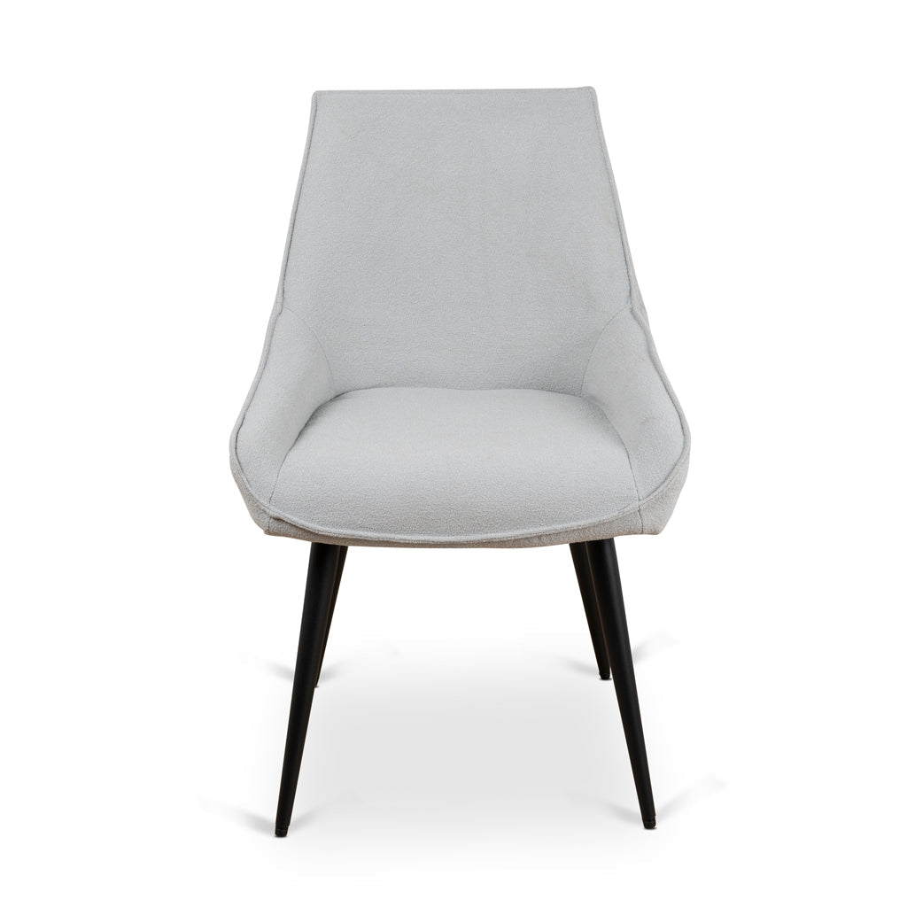 Fabric Verona Dining Chair - Pale Grey