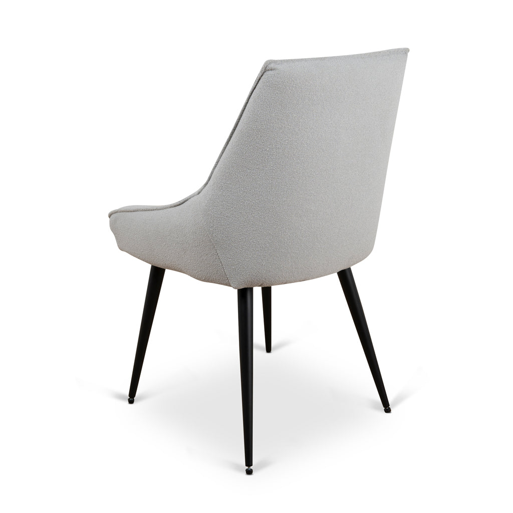 Fabric Verona Dining Chair - Pale Grey
