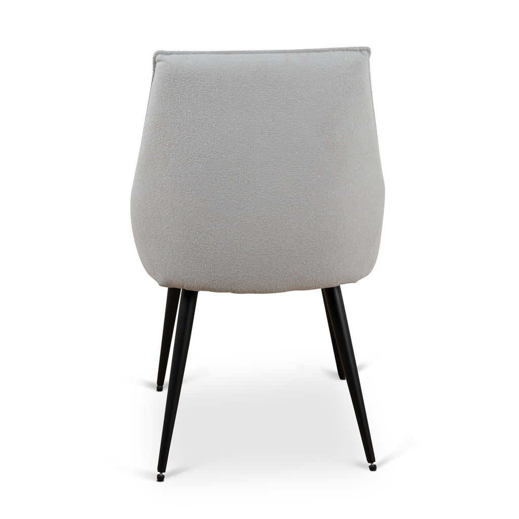 Fabric Verona Dining Chair - Pale Grey