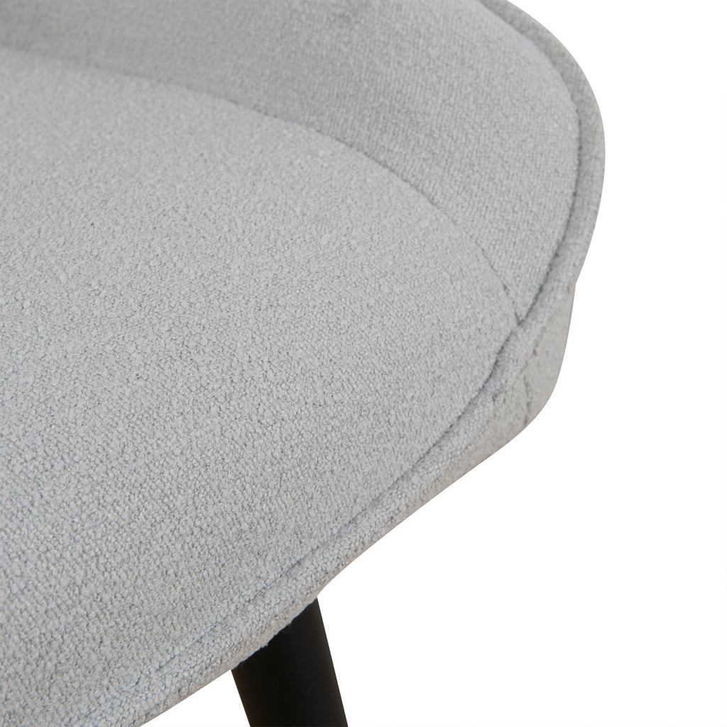 Fabric Verona Dining Chair - Pale Grey