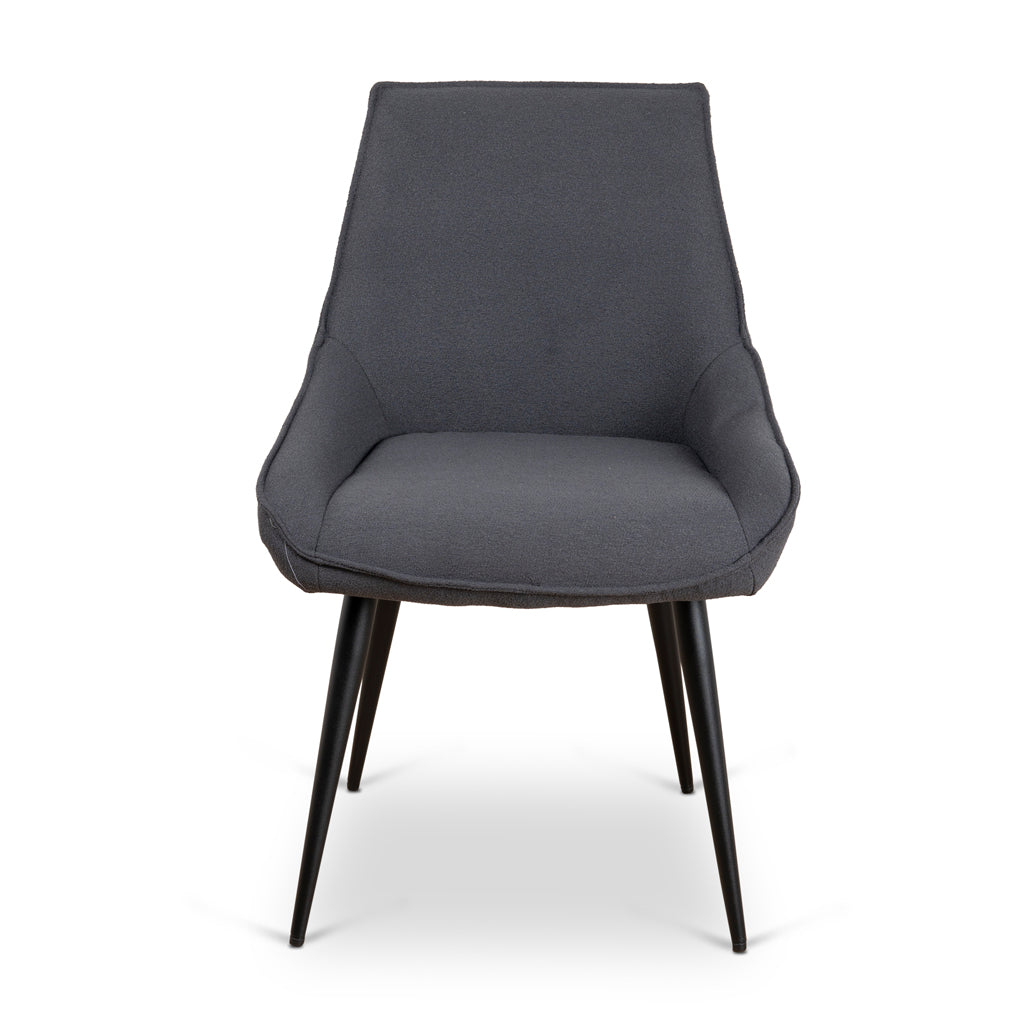 Fabric Verona Dining Chair - Charcoal