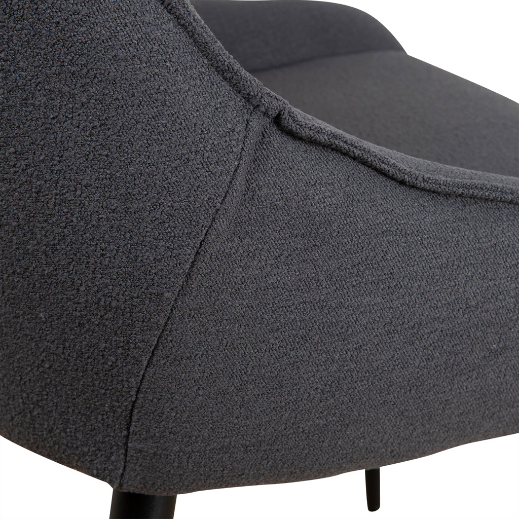 Fabric Verona Dining Chair - Charcoal