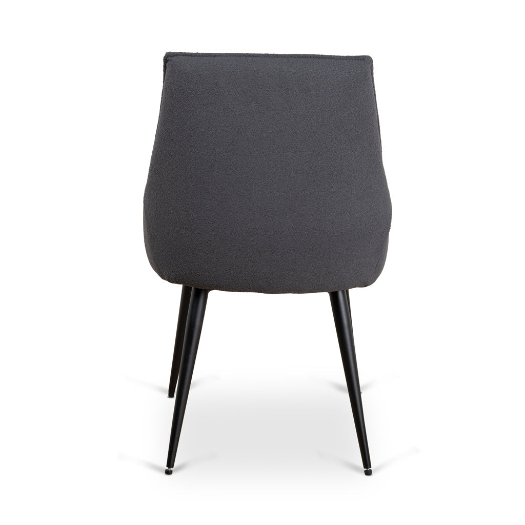 Fabric Verona Dining Chair - Charcoal