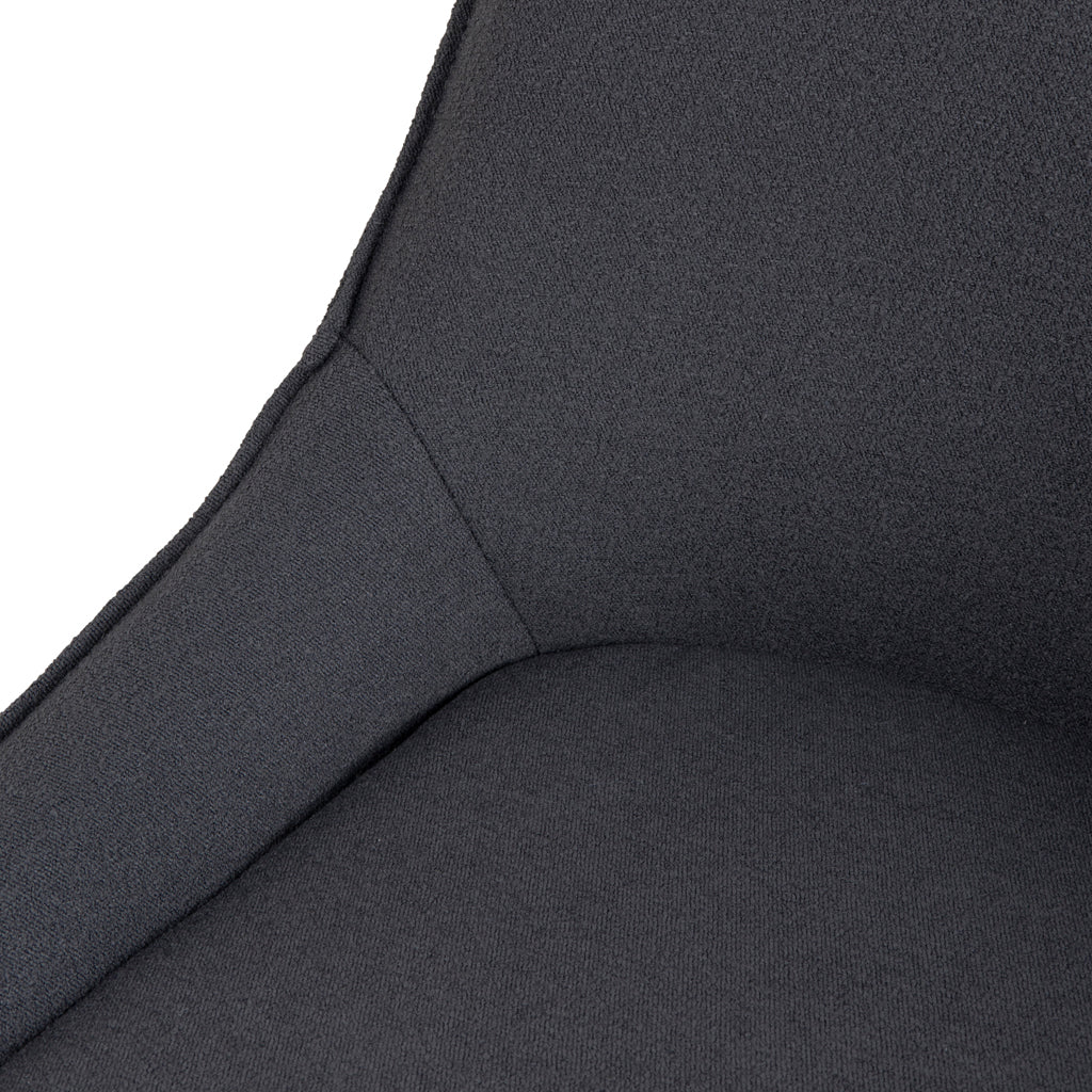 Fabric Verona Dining Chair - Charcoal
