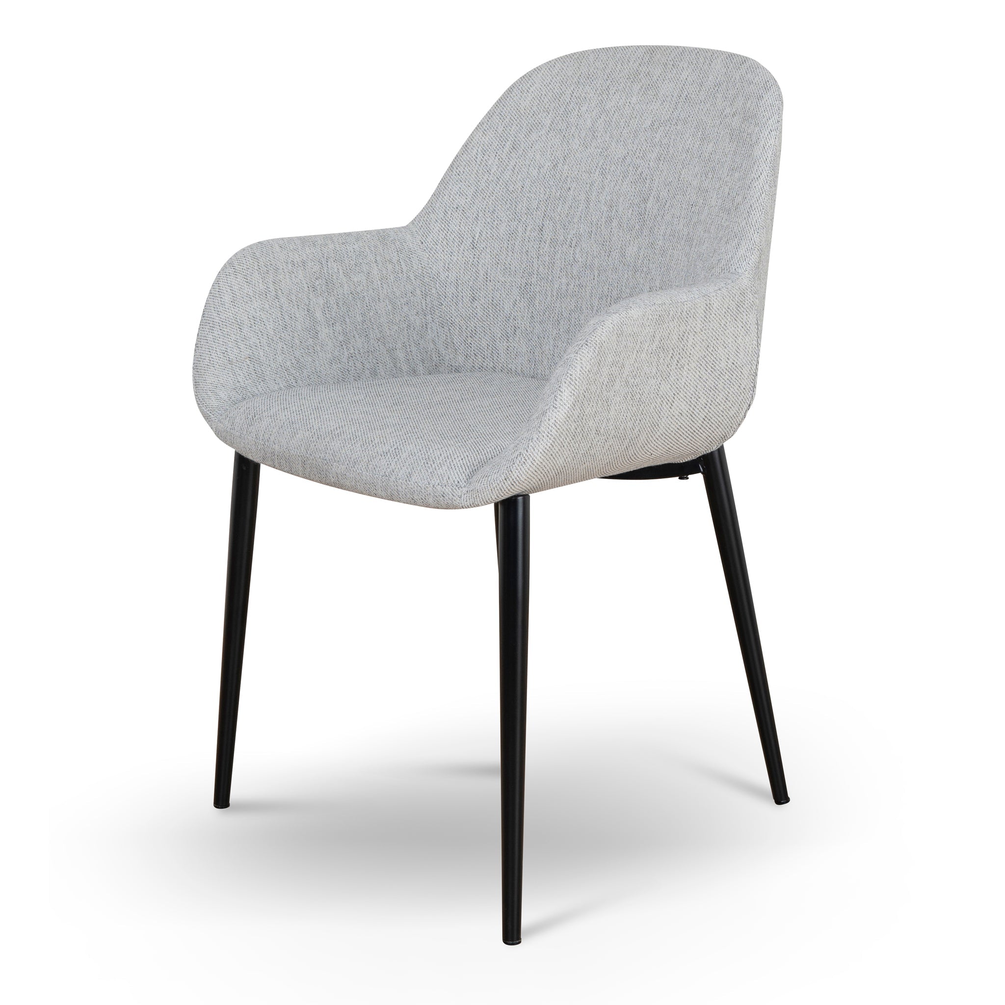 Fabric Verona Dining Chair - Silver Grey (Set of 2)