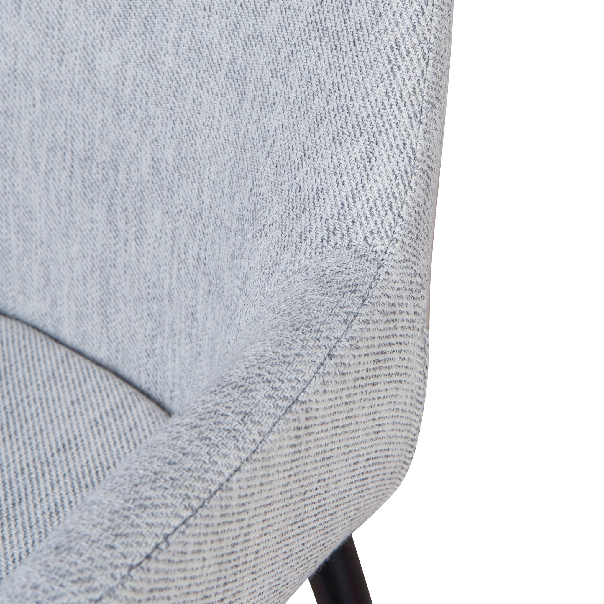 Fabric Verona Dining Chair - Silver Grey (Set of 2)