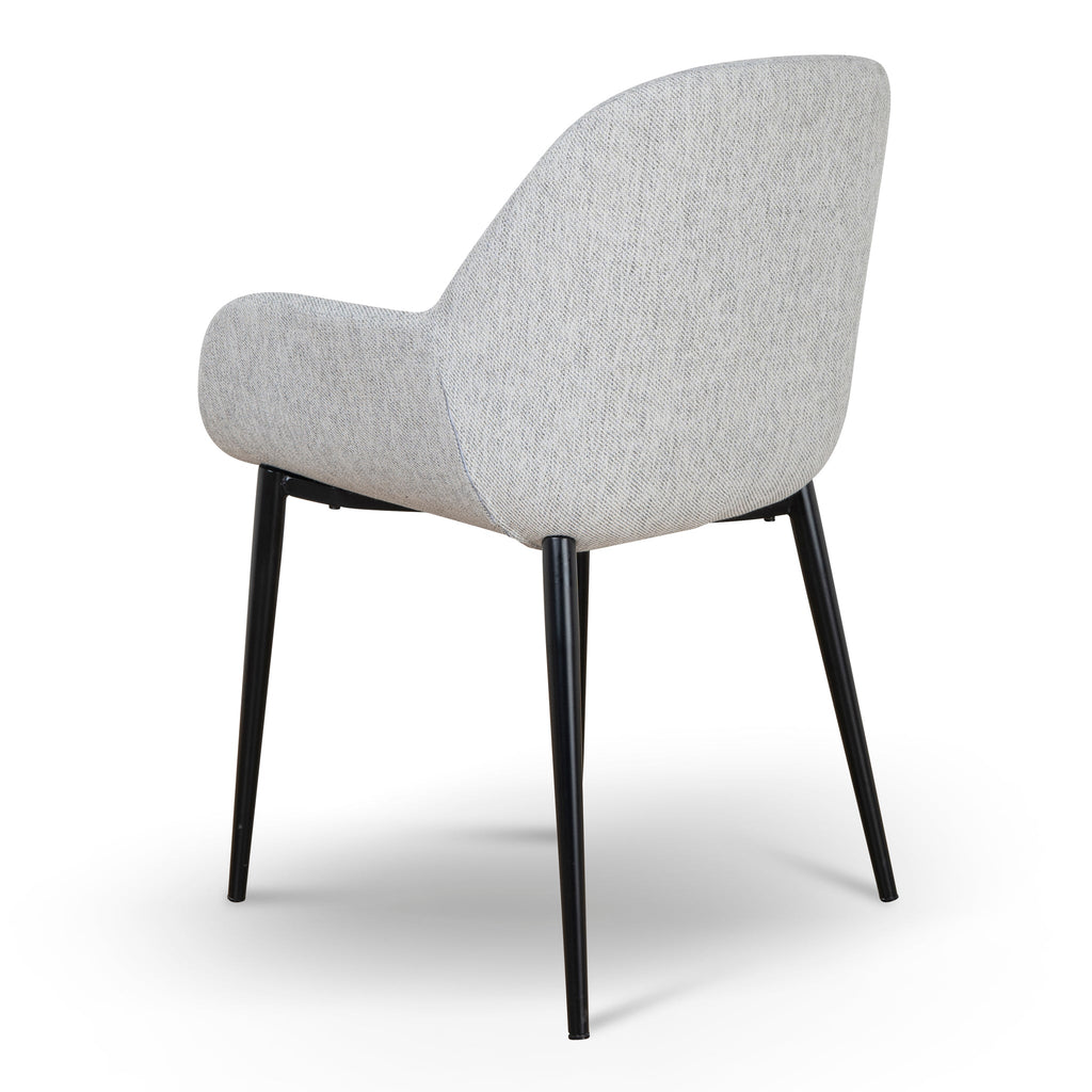 Fabric Verona Dining Chair - Silver Grey (Set of 2)