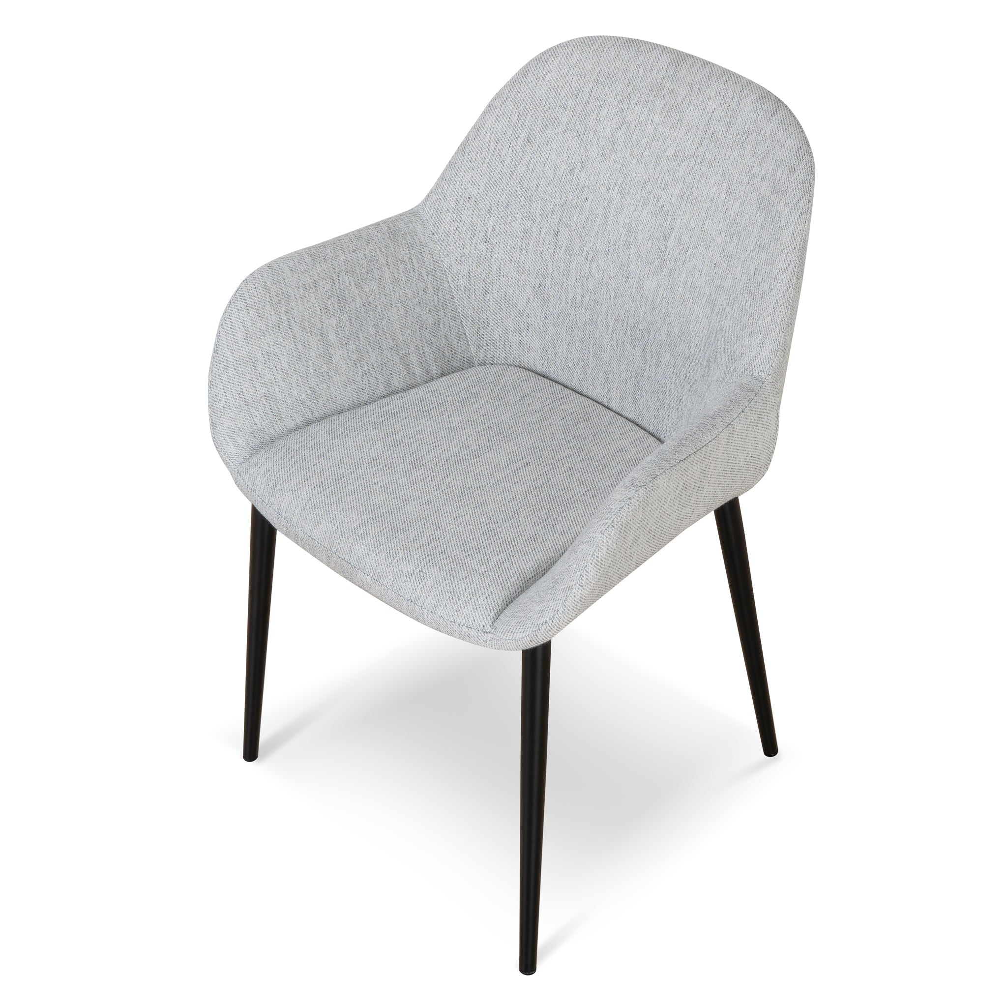 Fabric Verona Dining Chair - Silver Grey (Set of 2)
