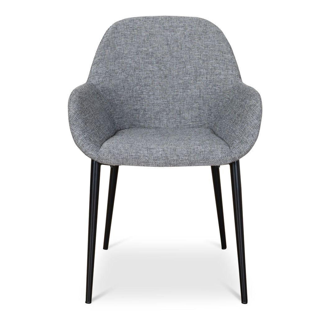Fabric Verona Dining Chair - Lava Grey (Set of 2)
