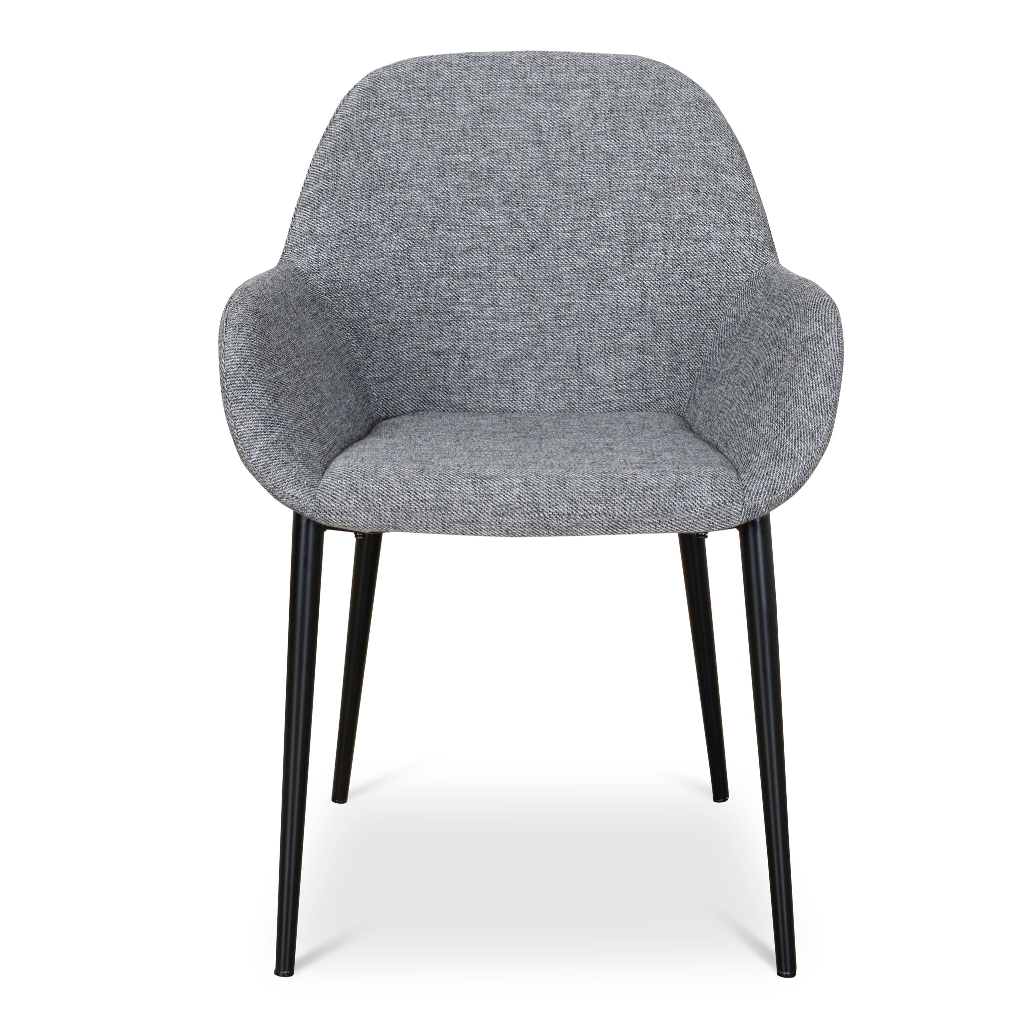 Fabric Verona Dining Chair - Lava Grey (Set of 2)