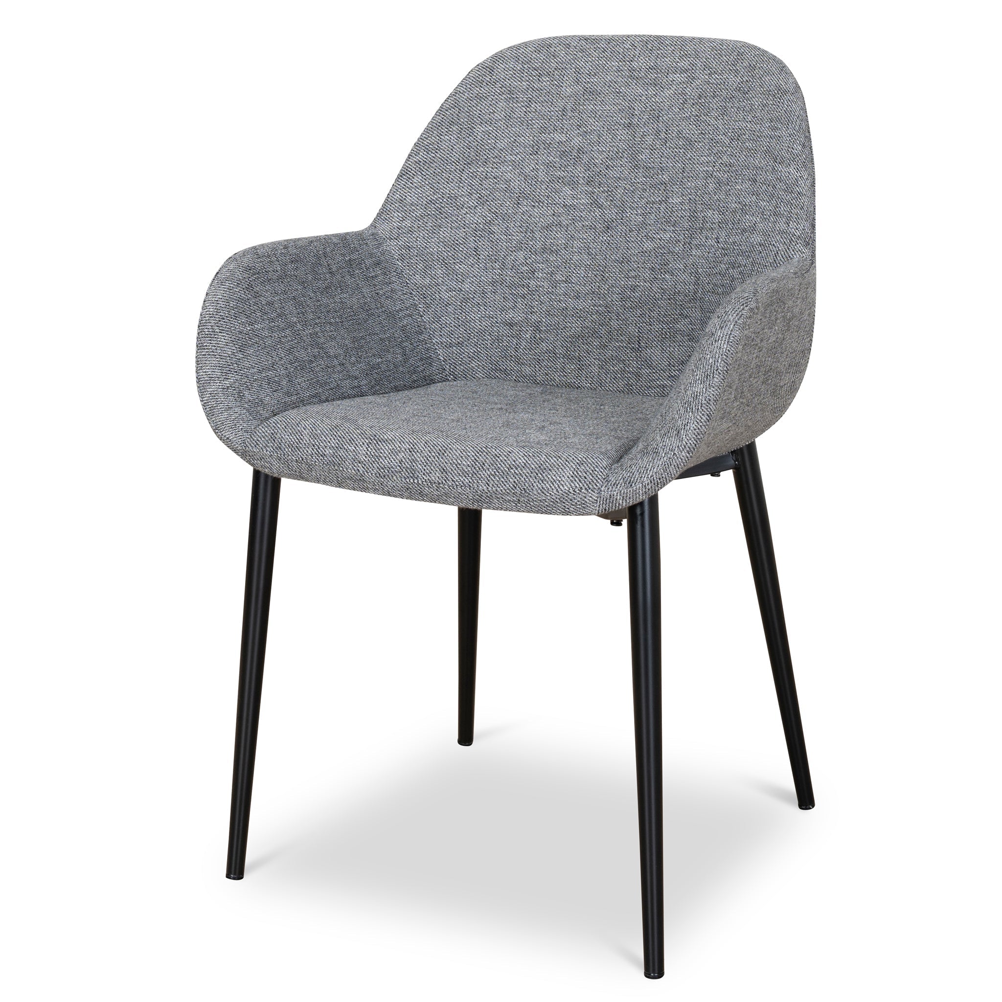 Fabric Verona Dining Chair - Lava Grey (Set of 2)