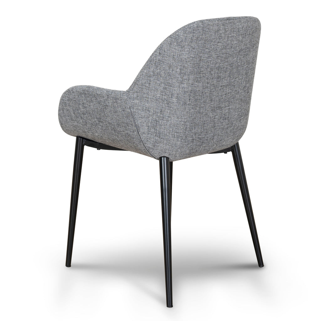 Fabric Verona Dining Chair - Lava Grey (Set of 2)