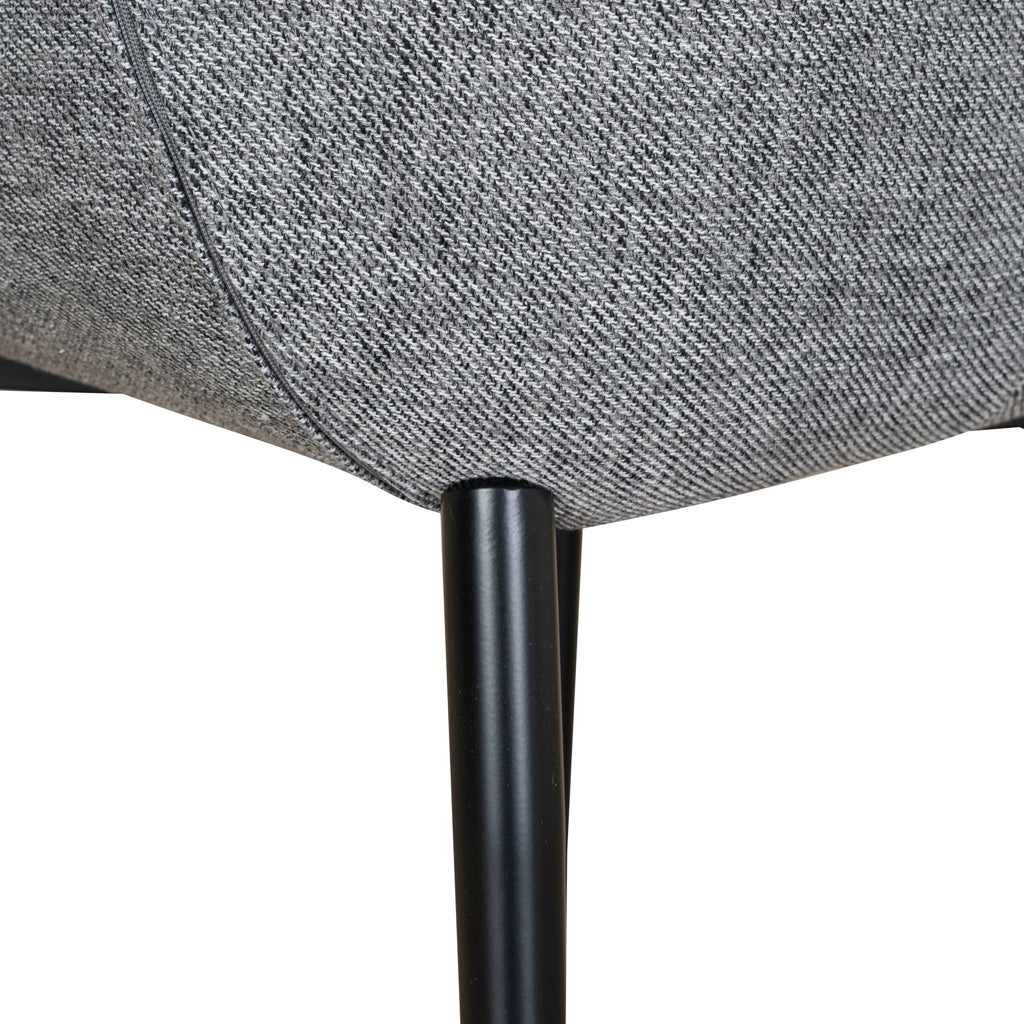 Fabric Verona Dining Chair - Lava Grey (Set of 2)