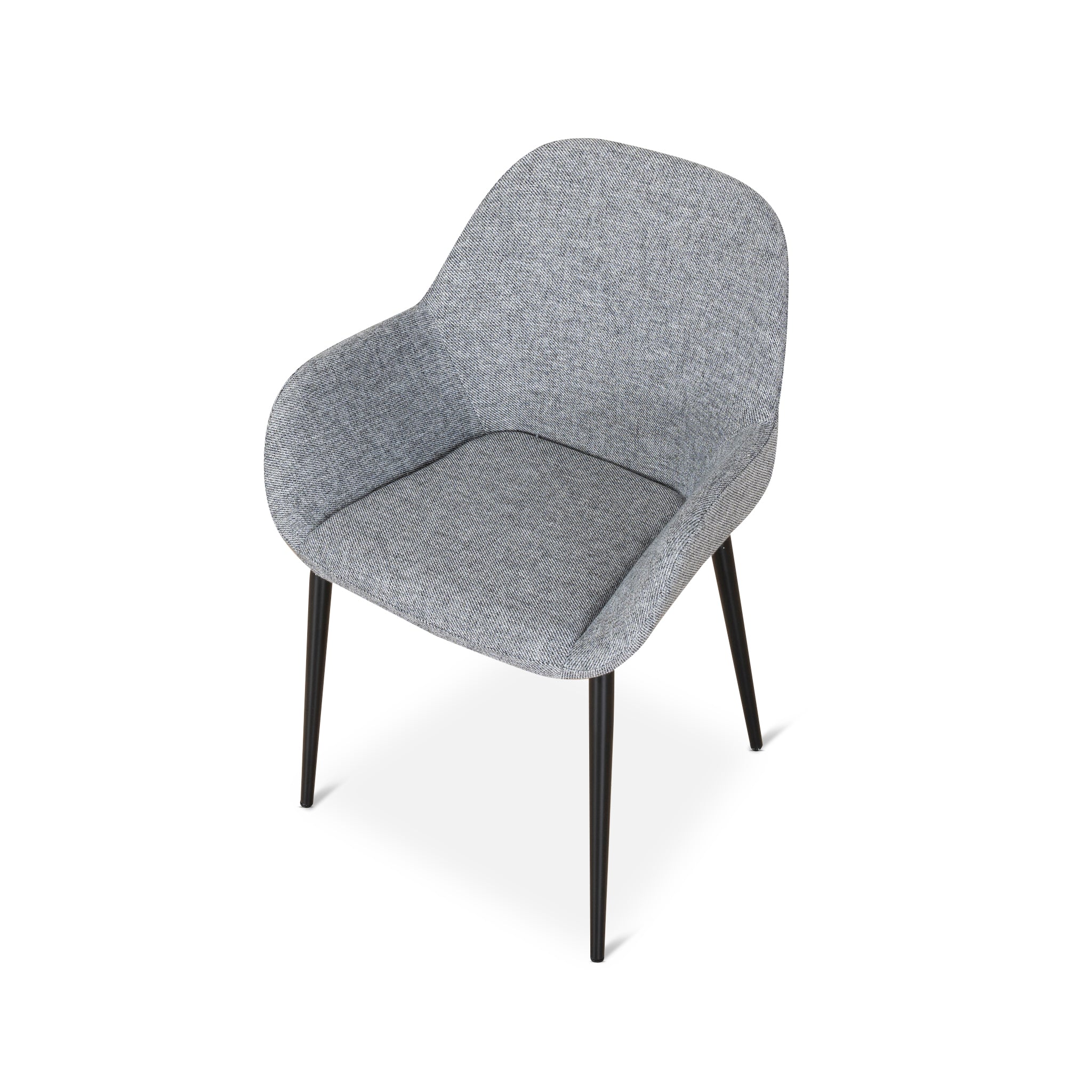 Fabric Verona Dining Chair - Lava Grey (Set of 2)