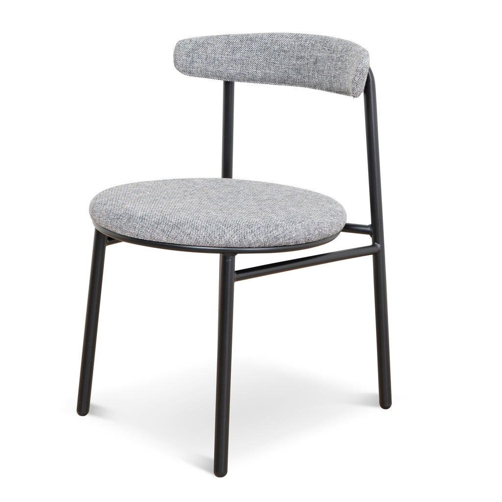 Fabric Verona Dining Chair - Lava Grey (Set of 2)