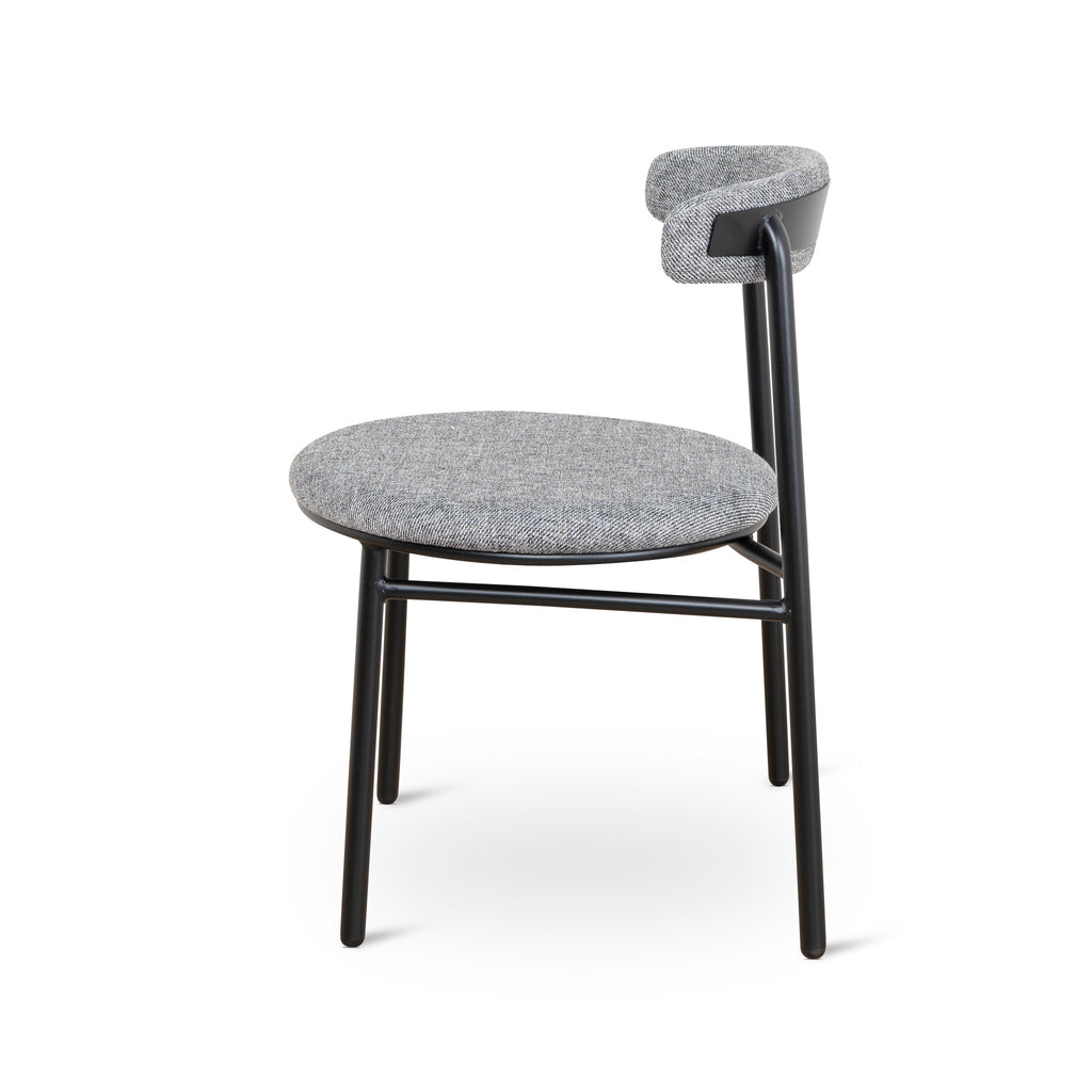 Fabric Verona Dining Chair - Lava Grey (Set of 2)