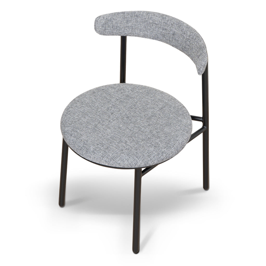 Fabric Verona Dining Chair - Lava Grey (Set of 2)