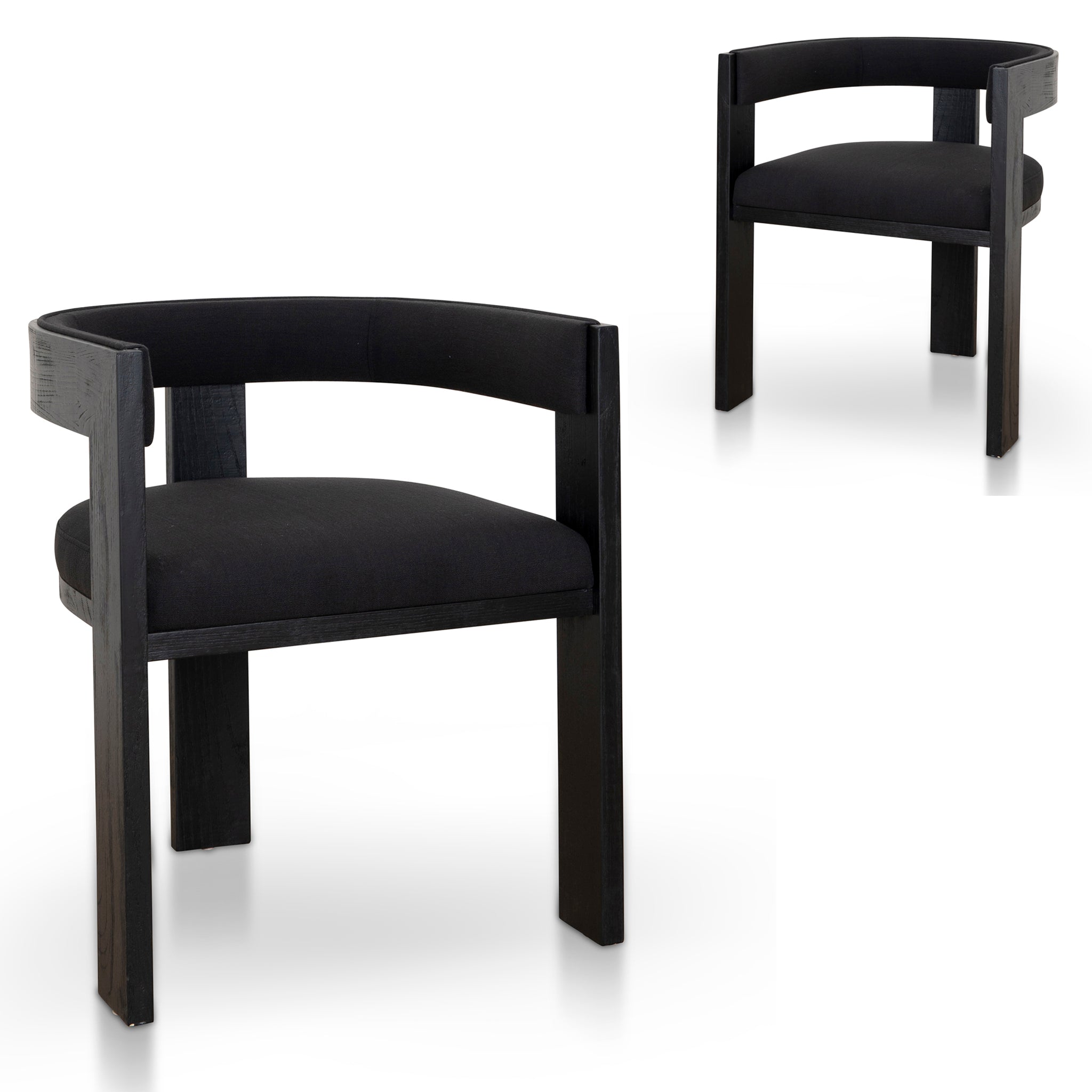 ELM Verona Dining Chair - Full Black (Set of 2)
