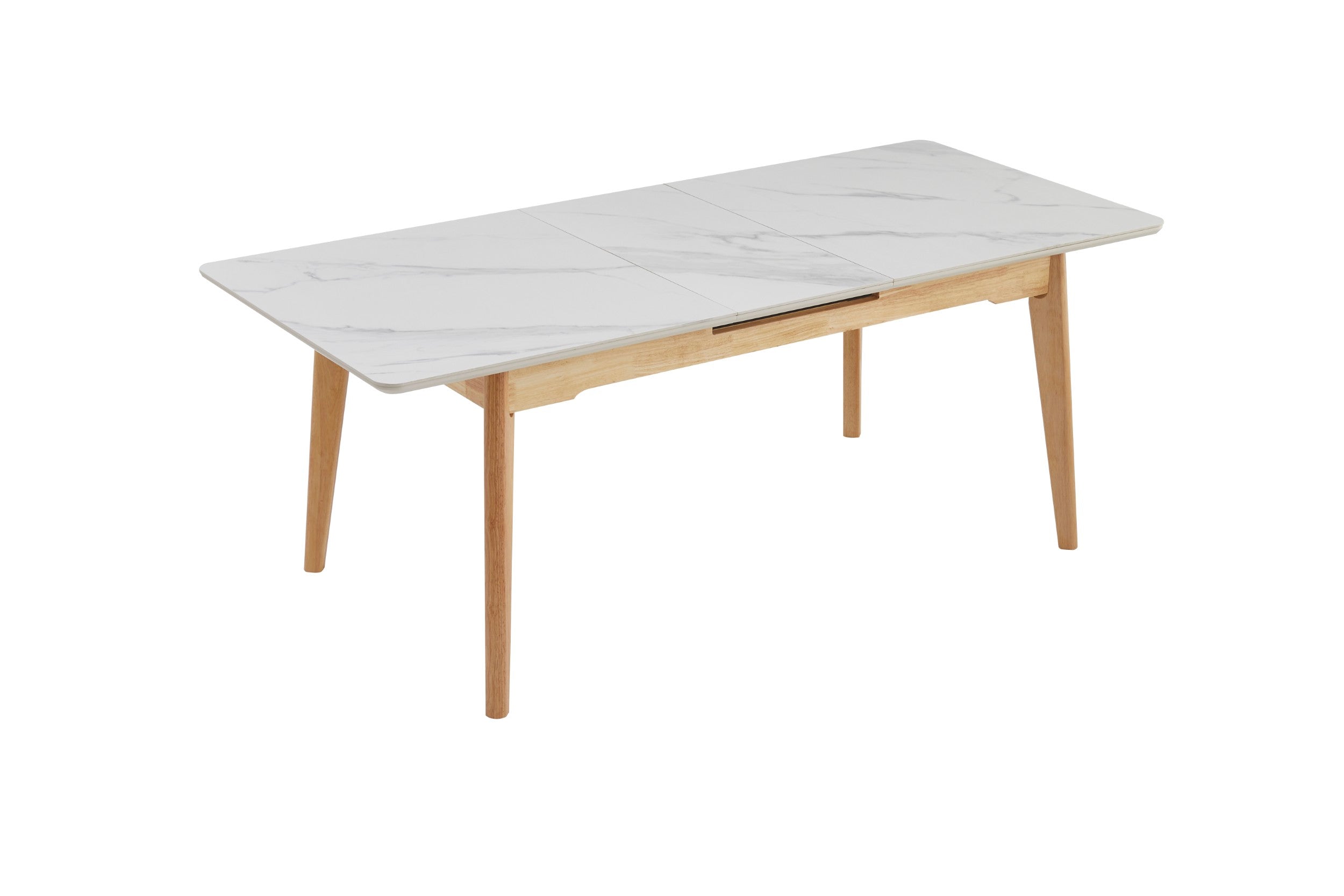 Nordic Extension Dining Table Snow White