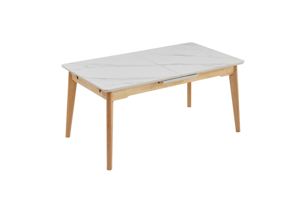 Nordic Extension Dining Table Snow White