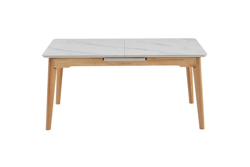 Nordic Extension Dining Table Snow White
