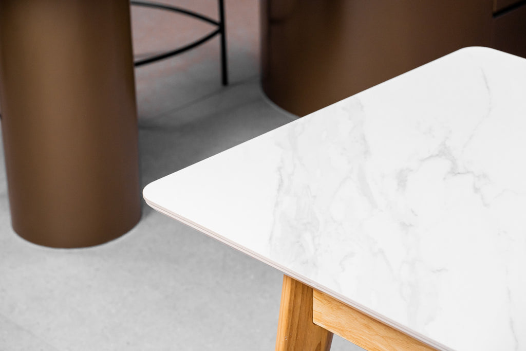 Nordic Extension Dining Table Snow White