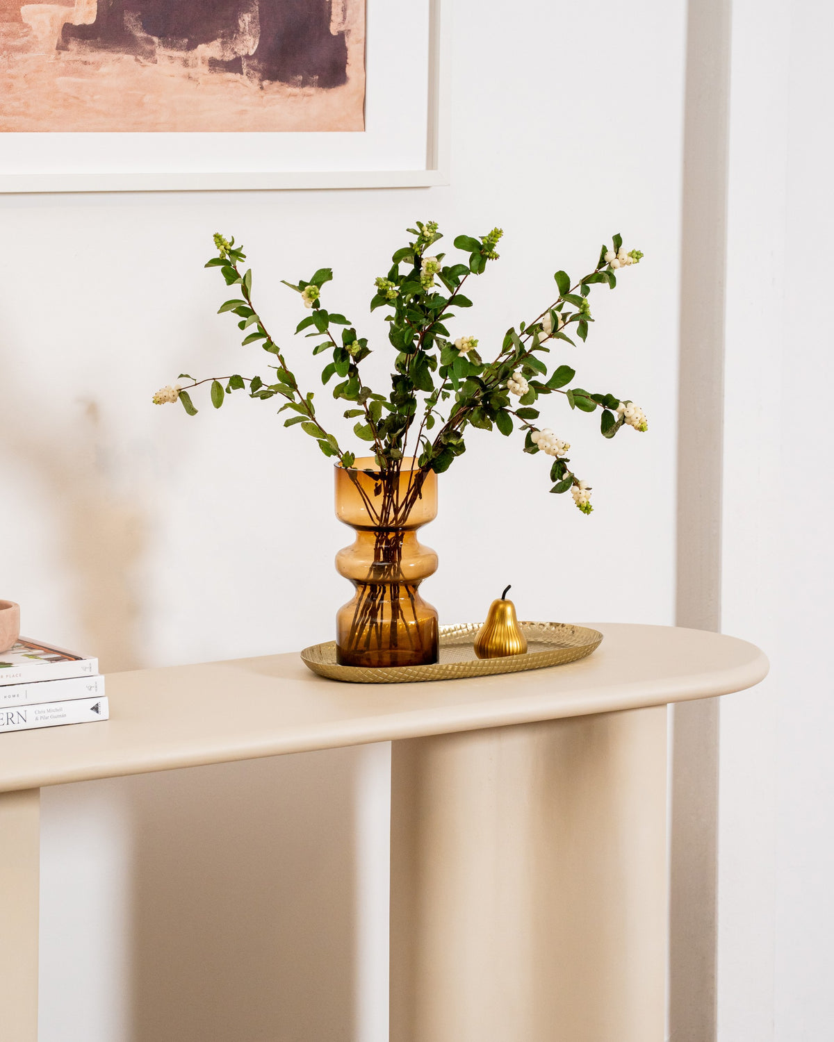 Covessa Console Table Pebble